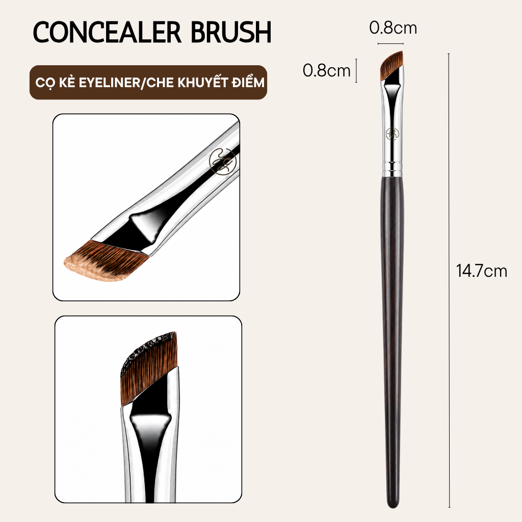 Cọ Tán Kem Che Khuyết Điểm BH Cosmetics Concealer Brush BH338